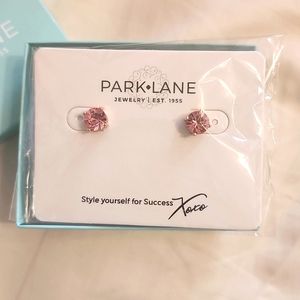 Park Lane rose quartz/rose gold studs - BRAND NEW!